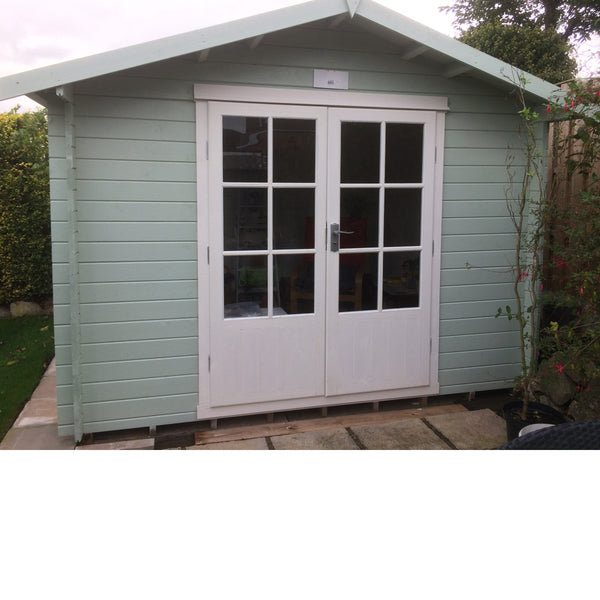 Shire Barn ale 7x7 Log Cabin 19mm interlock Cladding - Best Shed