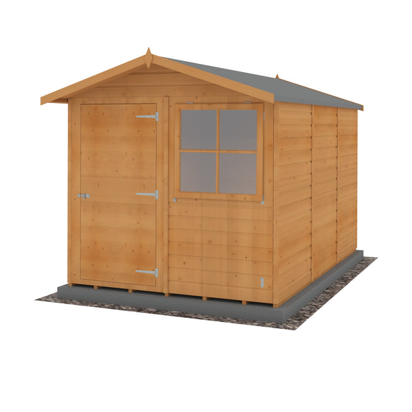 Shire Barraca 7x10 12mm interlock Clad wooden Shed - Best Shed
