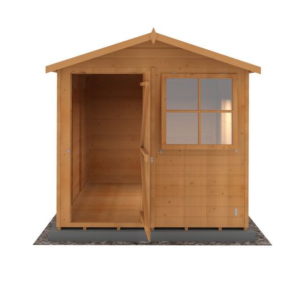 Shire Barraca 7x10 12mm interlock Clad wooden Shed - Best Shed