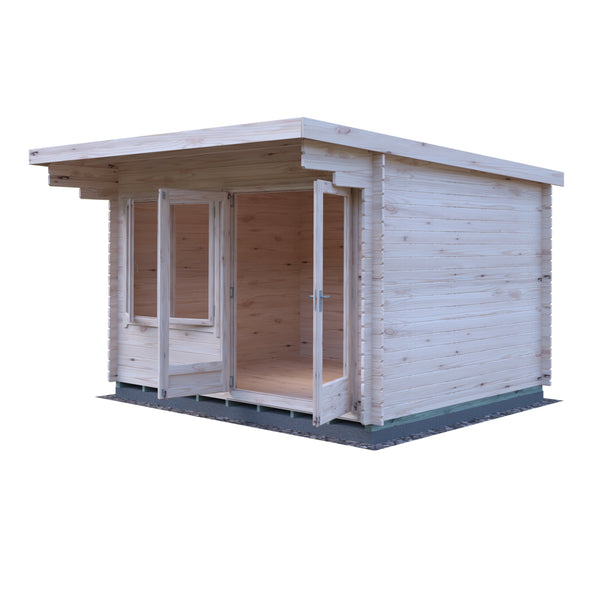 Shire 10x12 bucknells log cabin 28mm Cladding - Best Shed