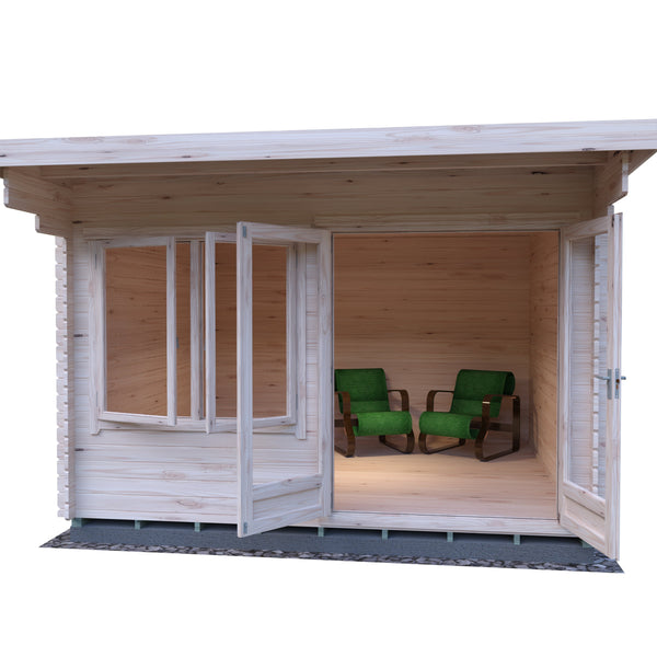 Shire 12x12 Belgravia Log Cabin 19mm Cladding - Best Shed