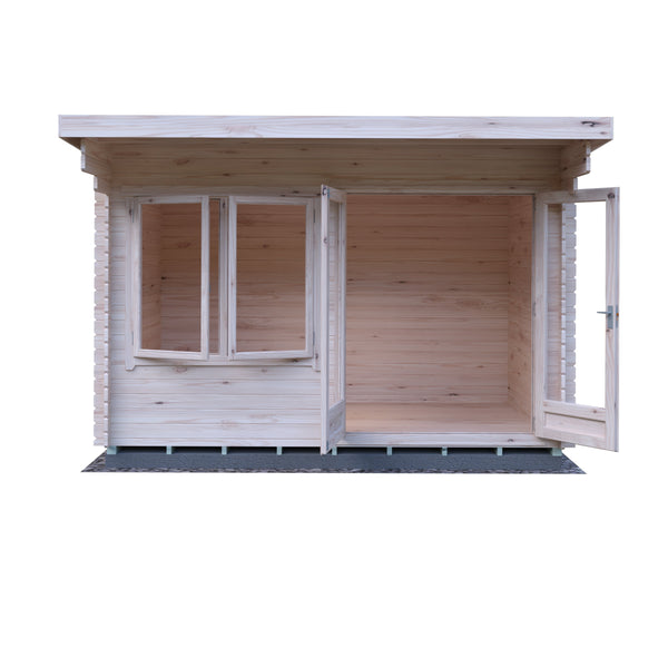 Shire 8x12 Belgravia Log Cabin 19mm Cladding - Best Shed