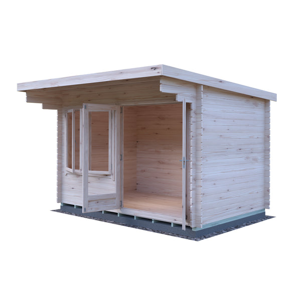 Shire 8x12 Belgravia Log Cabin 19mm Cladding - Best Shed