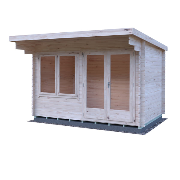 Shire 8x12 Belgravia Log Cabin 19mm Cladding - Best Shed