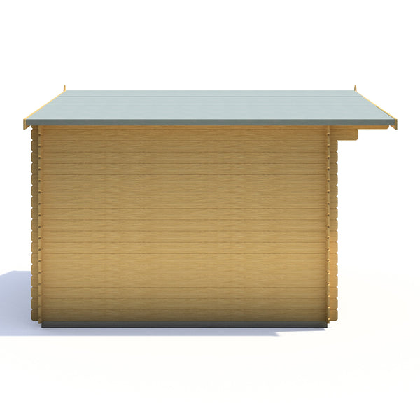 Shire Berryfield 11x10 Log Cabin 19mm interlock  Cladding - Best Shed