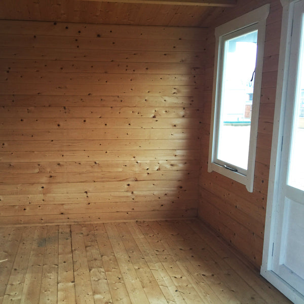 Shire Berryfield 11x8 Log Cabin 19mm interlock  Cladding - Best Shed