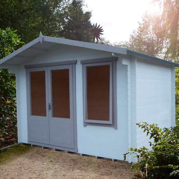 Shire Berryfield 11x10 Log Cabin 19mm interlock  Cladding - Best Shed