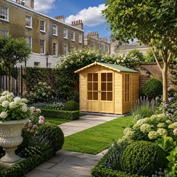 Shire Buckingham 7x7 12mm interlock Clad wooden Summerhouse