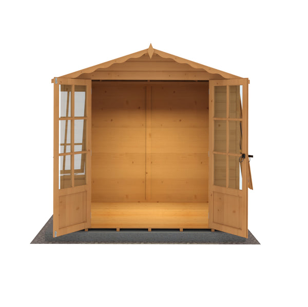 Shire Buckingham 7x7 12mm interlock Clad wooden Summerhouse - Best Shed