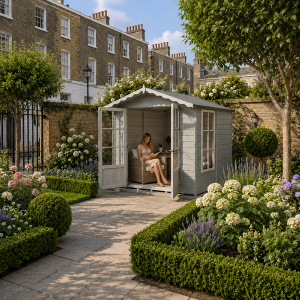 Shire Buckingham 7x7 12mm interlock Clad wooden Summerhouse