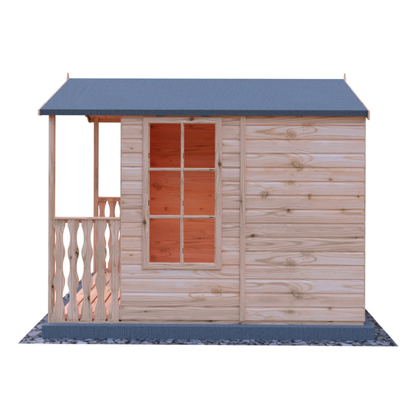 Shire Buckingham & Veranda 7x10 12mm interlock Clad wooden Summerhouse - Best Shed