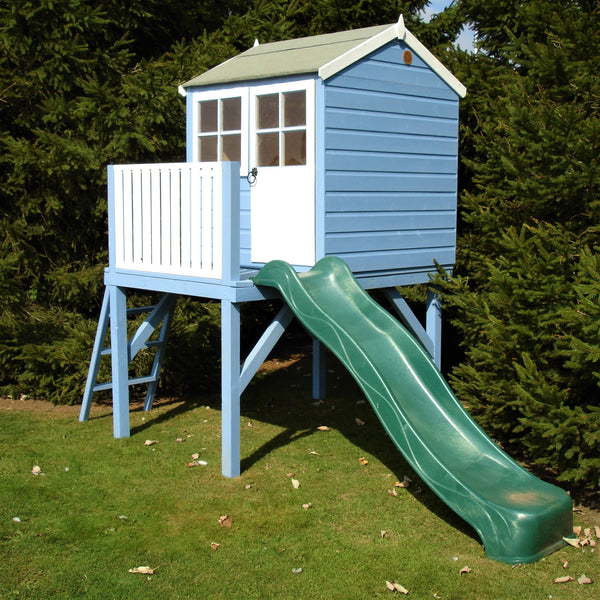 Shire Bunny on Platfom 6x4 and Slide Childrens Playhouse with 12mm Shiplap cladding