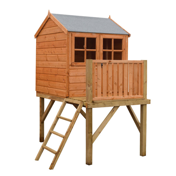 Shire Bunny on Platfom 6x4 Childrens Playhouse with 12mm Shiplap cladding - Best Shed