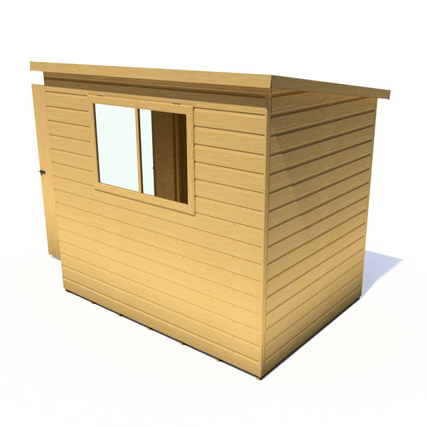 Caldey single door 7x5 style A 12mm Shiplap Garden Shed