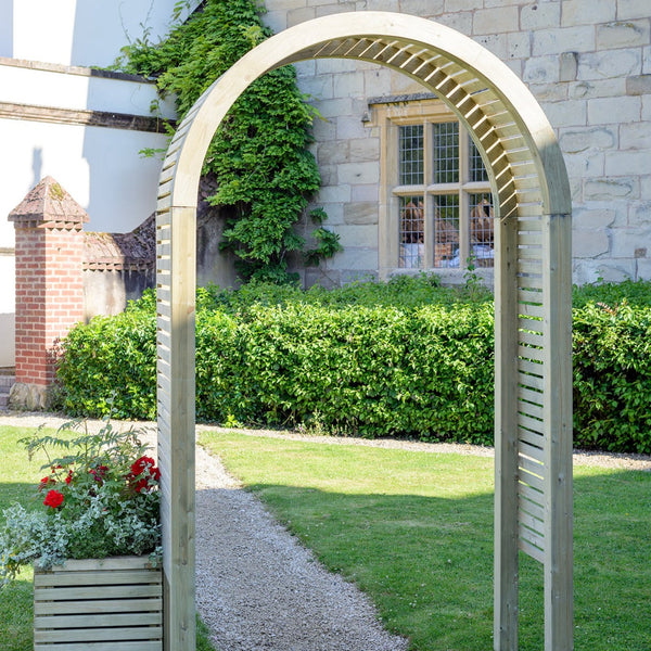 Grange Contemporary Arch Green - Best Shed