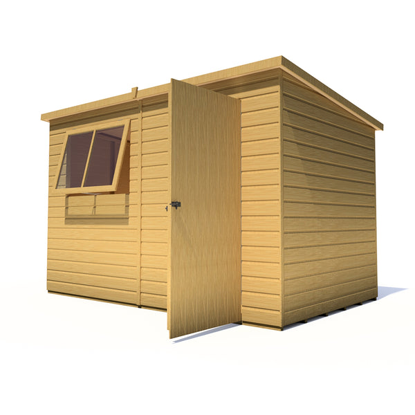 Caldey Single Door 10x6 style C 12mm Shiplap  Garden Shed