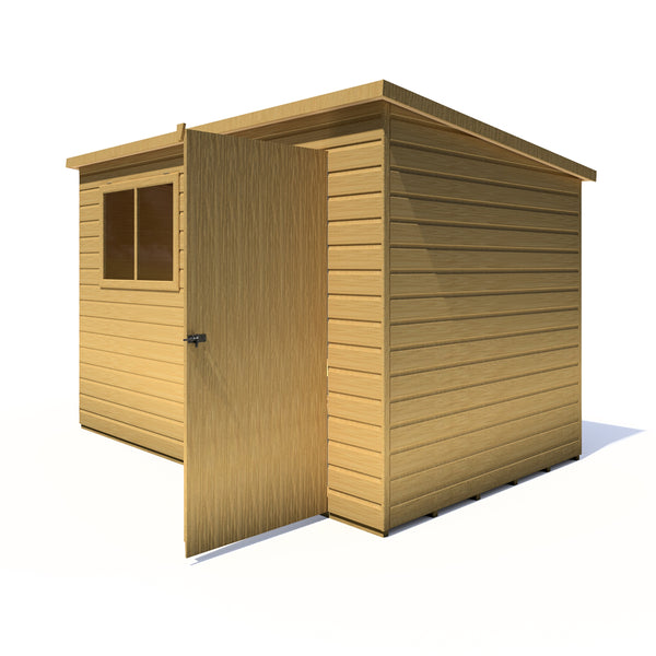 Caldey Single Door 10x6 style C 12mm Shiplap  Garden Shed