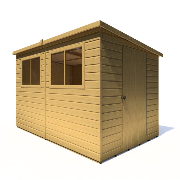 Caldey Single Door 10x6 style B 12mm Shiplap Garden Shed
