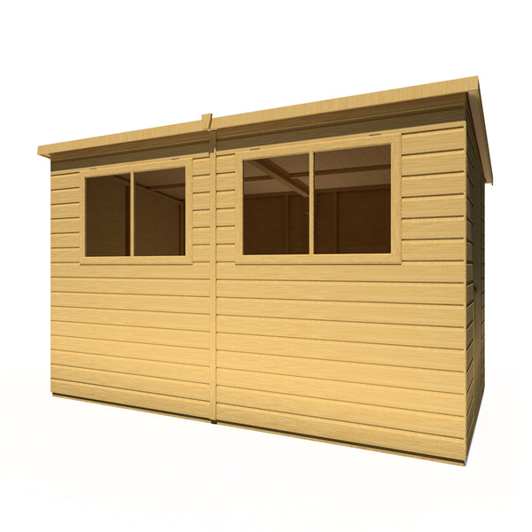 Caldey Single Door 10x6 style B 12mm Shiplap Garden Shed