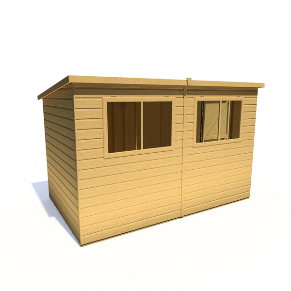Caldey Single Door 10x6 style B 12mm Shiplap Garden Shed