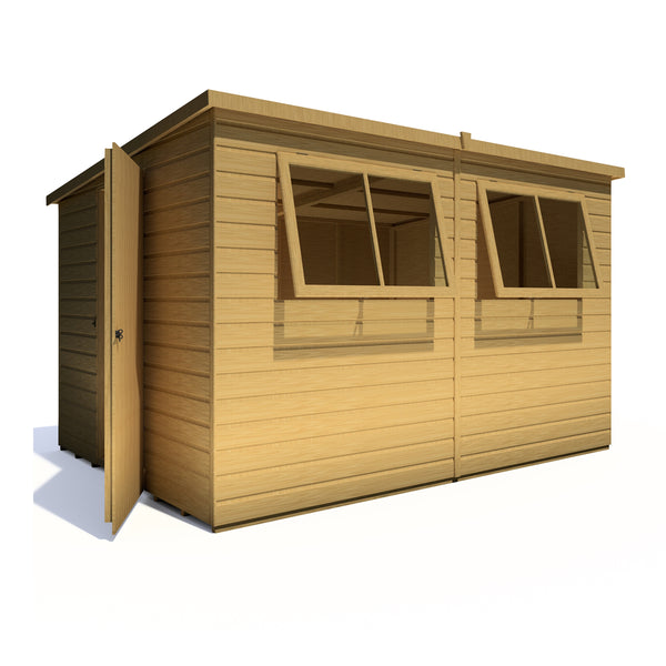 Caldey Single Door 10x8 style A 12mm Shiplap Garden Shed