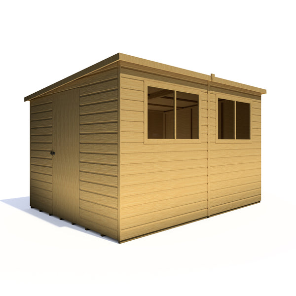 Caldey Single Door 10x8 style A 12mm Shiplap Garden Shed