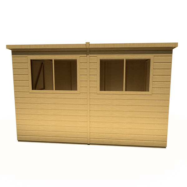 Caldey Single Door 10x8 style A 12mm Shiplap Garden Shed