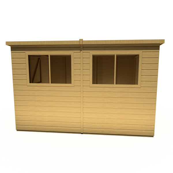 Caldey Single Door 10x8 style A 12mm Shiplap Garden Shed