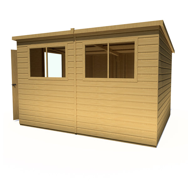 Caldey Single Door 10x8 style A 12mm Shiplap Garden Shed