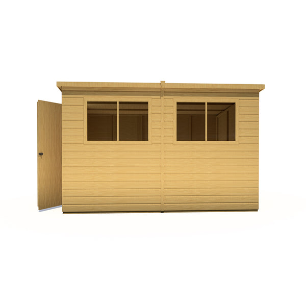 Caldey Single Door 10x8 style A 12mm Shiplap Garden Shed