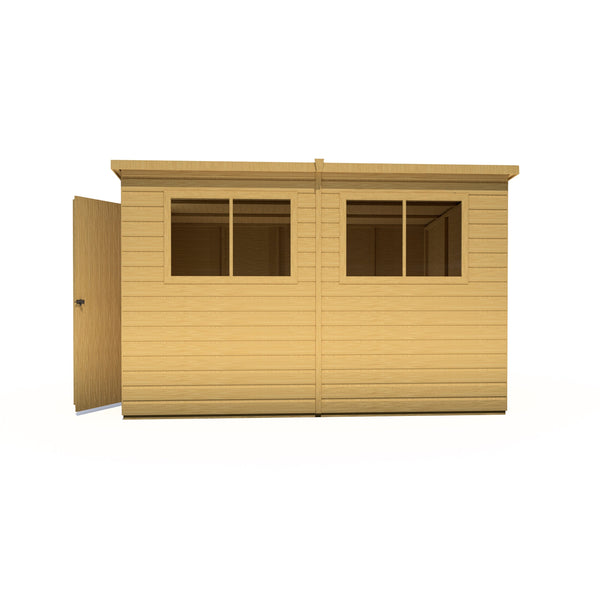 Caldey Single Door 10x8 style A 12mm Shiplap Garden Shed