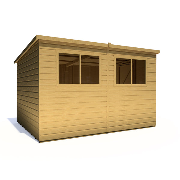 Caldey Single Door 10x8 style B 12mm Shiplap Garden Shed