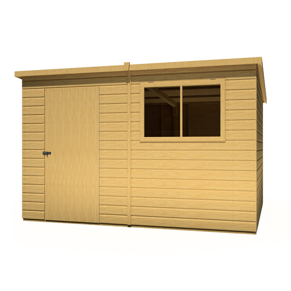 Caldey Single Door 10x8 style D 12mm Shiplap Garden Shed