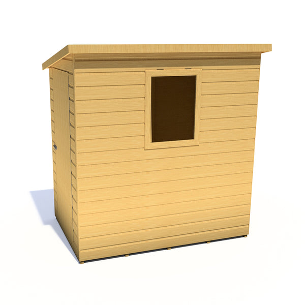 Caldey Single Door 6x4 style A 12mm Shiplap Garden Shed