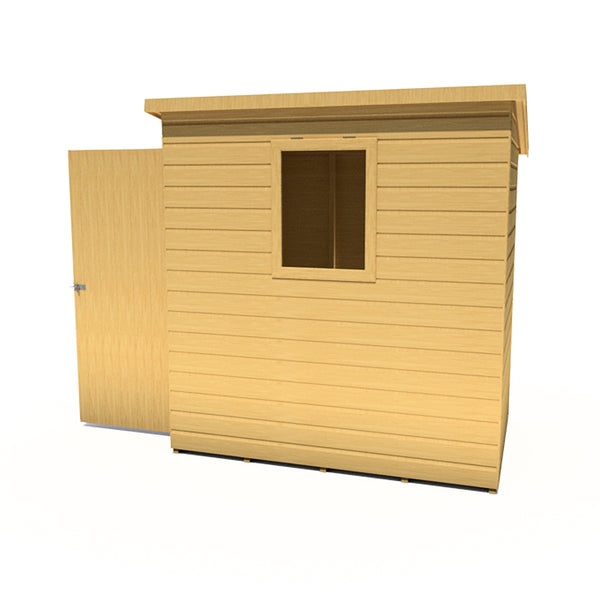 Caldey Single Door 6x4 style A 12mm Shiplap Garden Shed