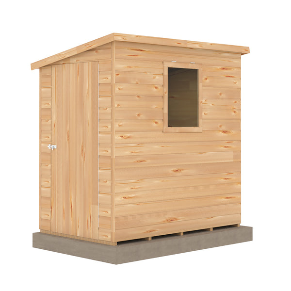 Caldey Single Door 6x4 style A 12mm Shiplap Garden Shed