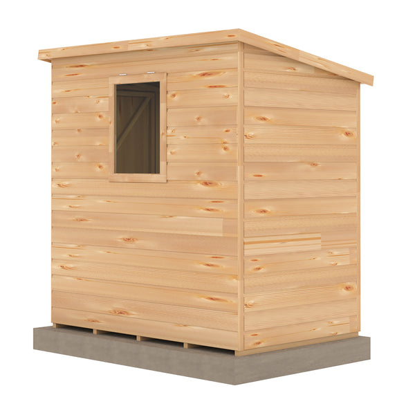 Caldey Single Door 6x4 style A 12mm Shiplap Garden Shed