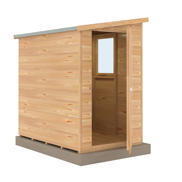 Caldey Single Door 6x4 style A 12mm Shiplap Garden Shed