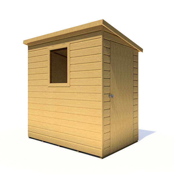 Caldey Single door 6x4 style B 12mm Shiplap Garden Shed