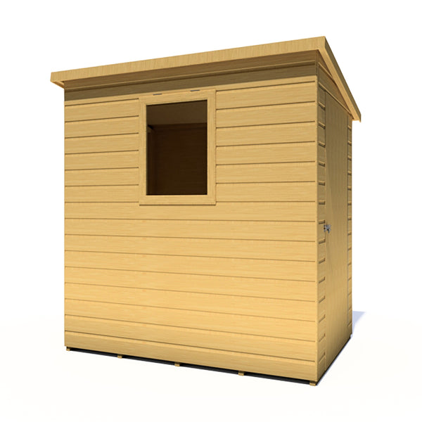 Caldey Single door 6x4 style B 12mm Shiplap Garden Shed