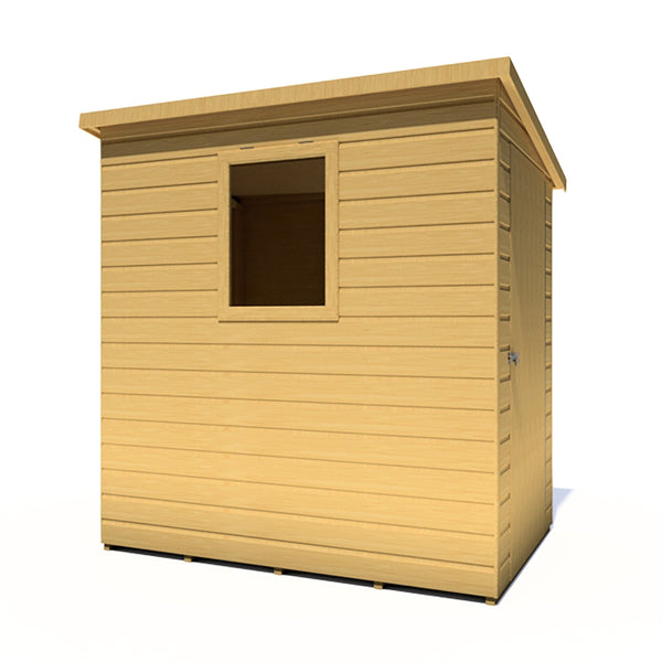 Caldey Single door 6x4 style B 12mm Shiplap Garden Shed
