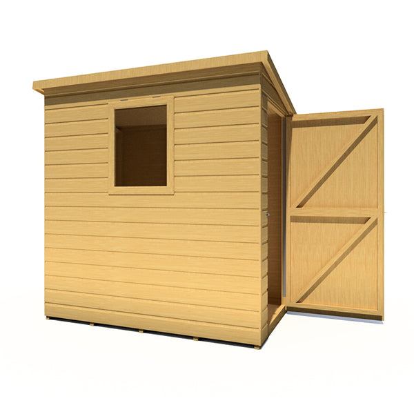 Caldey Single door 6x4 style B 12mm Shiplap Garden Shed