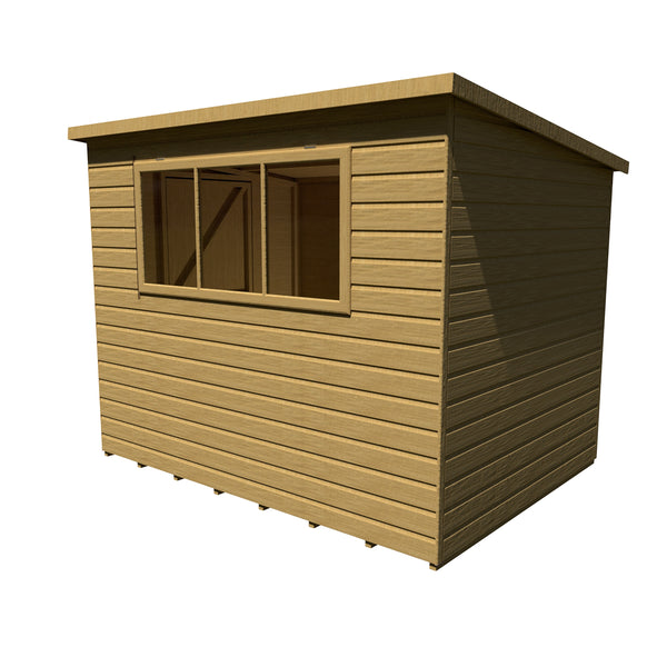 Caldey Single door 8x6 style A 12mm Shiplap Garden Shed