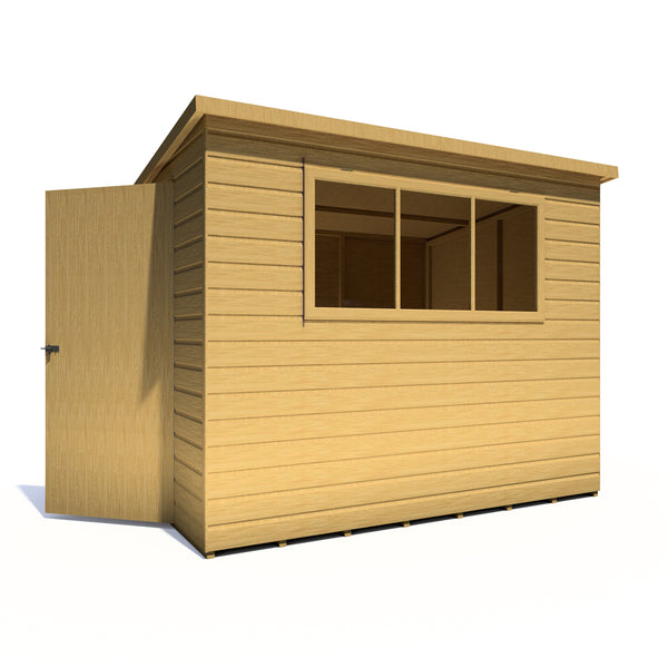 Caldey Single door 8x6 style A 12mm Shiplap Garden Shed