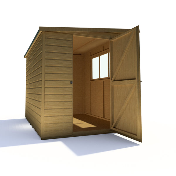 Caldey Single door 8x6 style A 12mm Shiplap Garden Shed