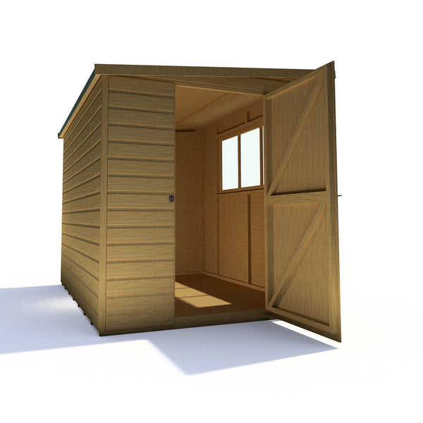 Caldey Single door 8x6 style A 12mm Shiplap Garden Shed