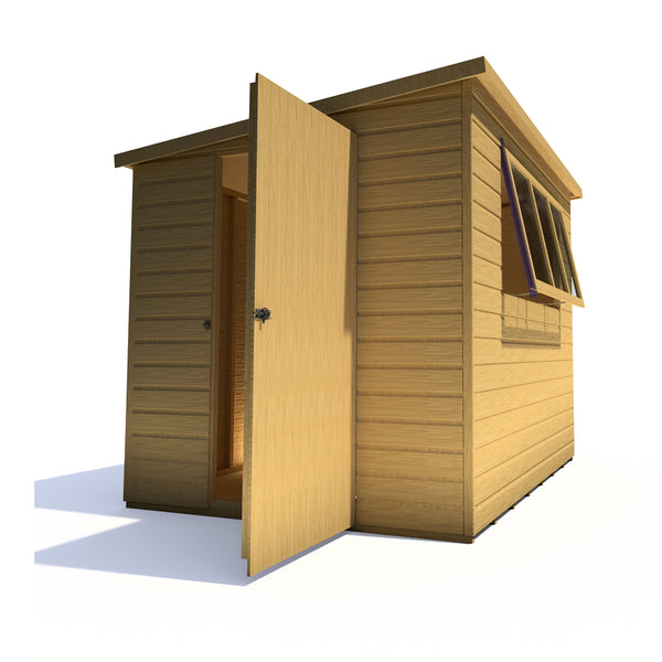 Caldey Single door 8x6 style A 12mm Shiplap Garden Shed