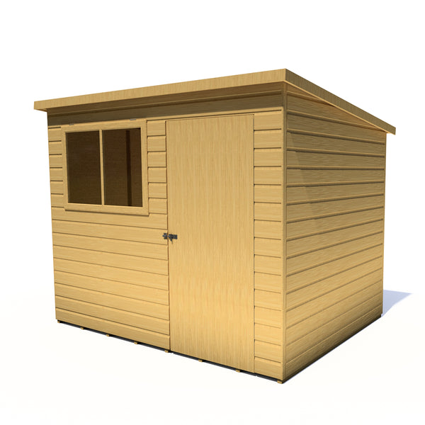 Caldey Single Door 8x6 Style C 12mm Shiplap Garden Shed