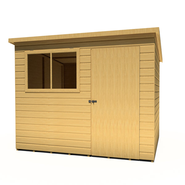Caldey Single Door 8x6 Style C 12mm Shiplap Garden Shed