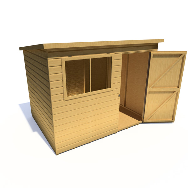 Caldey Single Door 8x6 Style C 12mm Shiplap Garden Shed